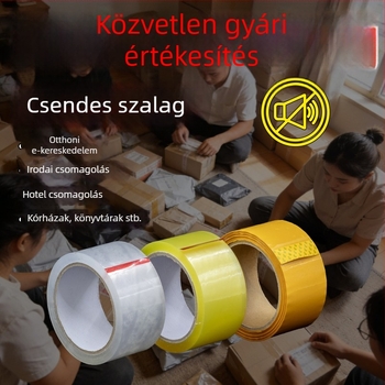 Csendes, átlátszó irodai tömítőszalag csomagoláshoz