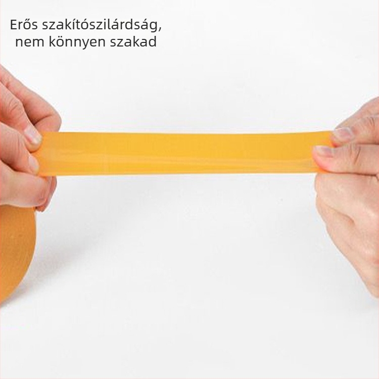 Csomagoló lezáró szalag, vízálló BOPP szalag, átlátszó bézs, hossz 130 m, szélesség 45–55 mm