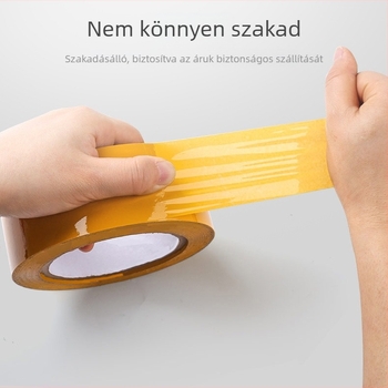 5,5 cm széles átlátszó csomagoló szalag, nagy tekercs, erős tapadás, vízbázisú ragasztó, BOPP-film, záráshoz és csomagoláshoz