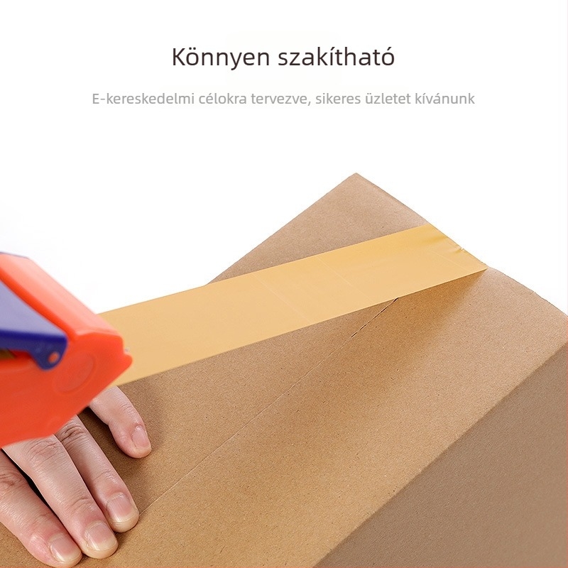 5,5 cm széles átlátszó csomagoló szalag, nagy tekercs, erős tapadás, vízbázisú ragasztó, BOPP-film, záráshoz és csomagoláshoz