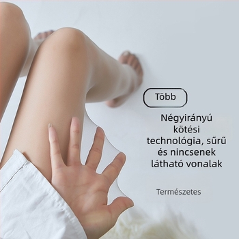 0D Női nyári ultra vékony harisnyanadrág, fekete átlátszó nylon, láthatatlan lábhatás, UV-védelme