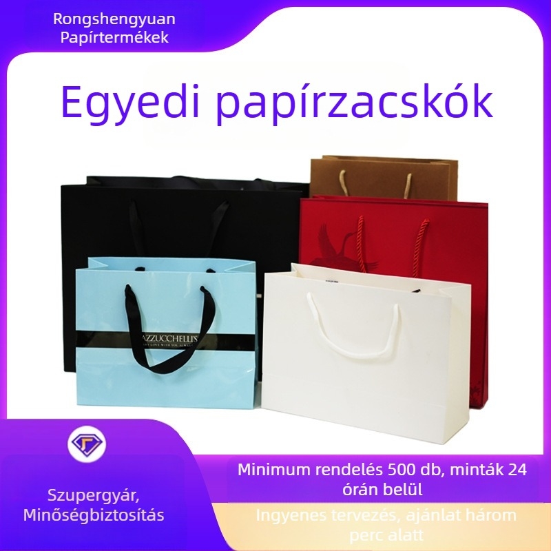Személyre szabott kraftpapírtáskák to-go csomagoláshoz, ajándéktáskák, vállalati használatra és ruházati táskák