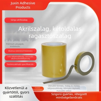 Átlátszó PET dupla oldalas ragasztószalag záráshoz és csomagoláshoz, ultra vékony, erős ragasztó, írható felület, hossz testre szabható