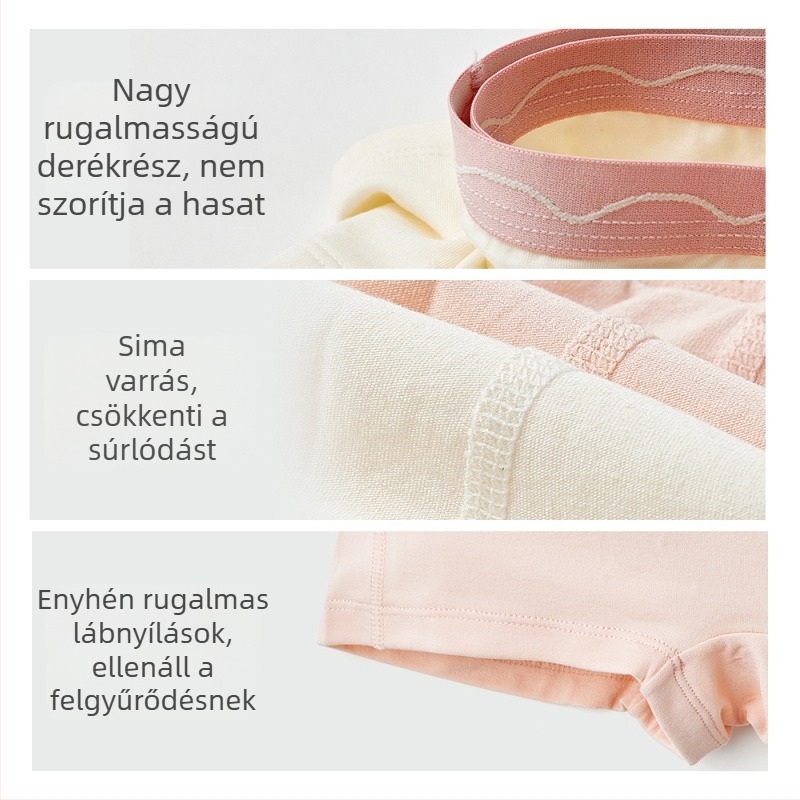 Lányoknak készült vékony modal anyagú alsónemű, boxer fazon gyerekeknek