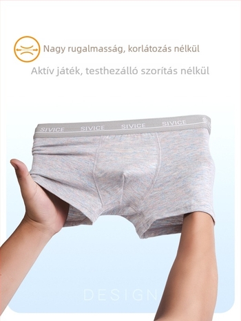 Fiúk számára készült színes pamut boxeralsó