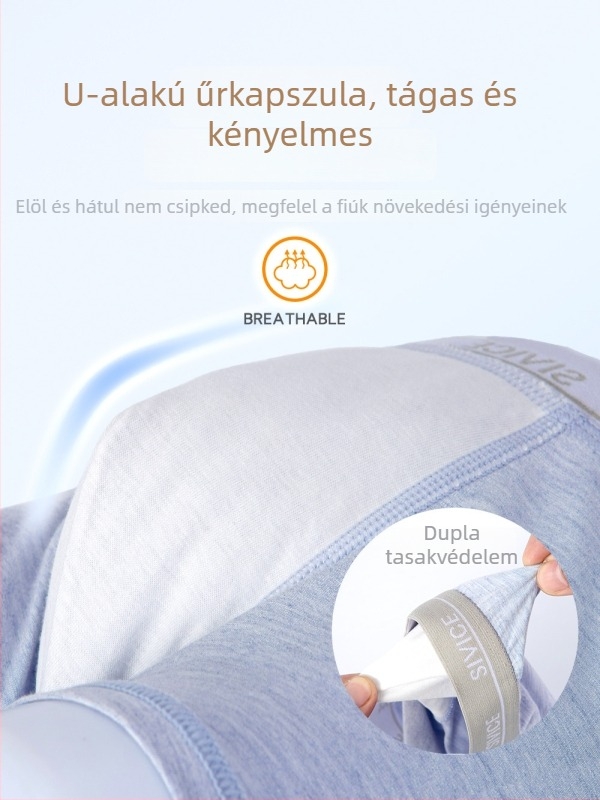 Fiúk számára készült színes pamut boxeralsó