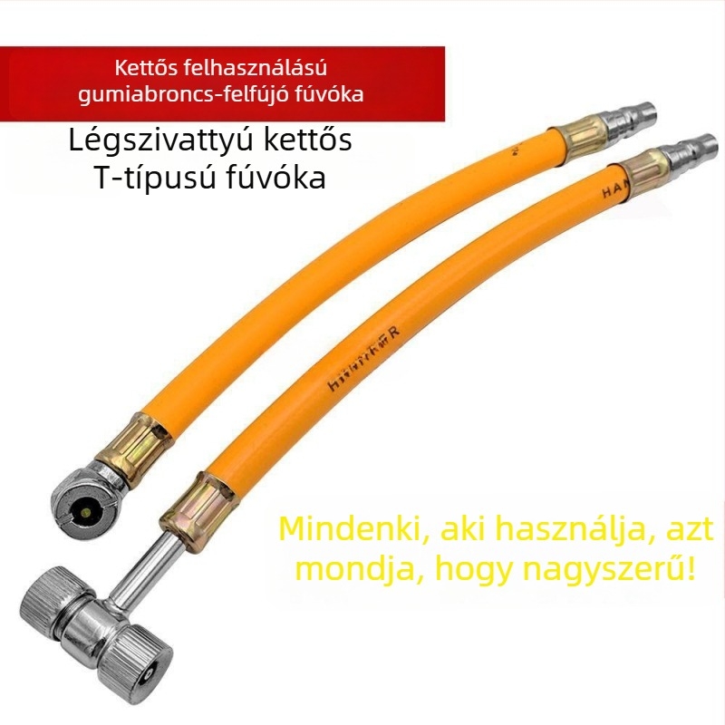 Görgőkaros kerékfúvó adapter – gyors felfúvó fej motorkerékpárhoz, kerékpárhoz és teherautóhoz