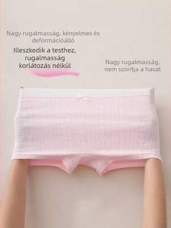 Lányok számára pamutból készült, légáteresztő, varrat nélküli fehérnemű nyuszi mintával, macaron színekben, A osztály