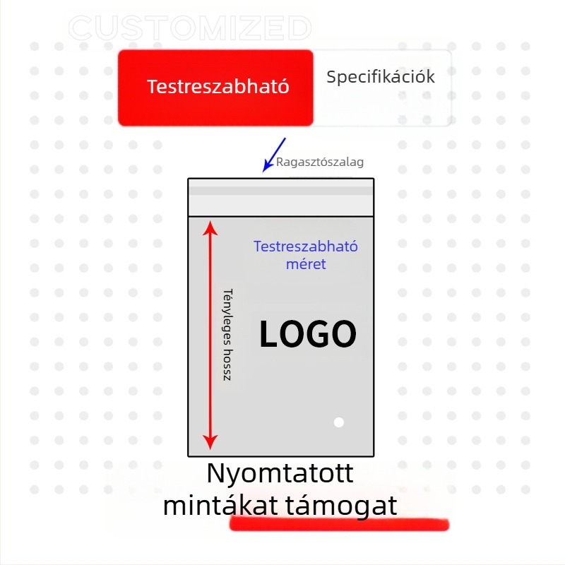 Tejesfehér, vastag, önkenő telefoncsomagoló tasak, nyomtatható adatkábellel, matt CPE zacskó, nagykereskedelem
