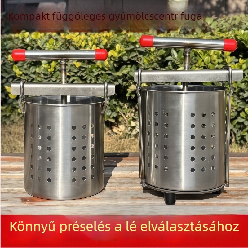 Kézi rozsdamentes acél zöldség- és gyümölcslevet kinyerő készülék, kis méretű hordozható kézi eszköz knédli töltelék nyomáshoz