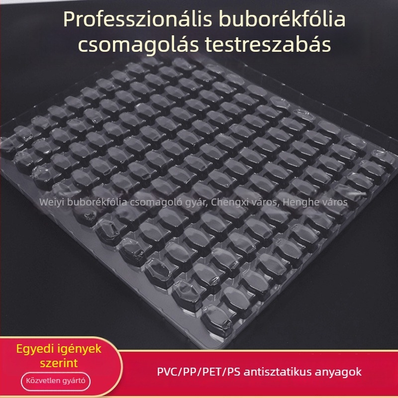PVC kártya bliszter – élelmiszer- és sütemény csomagoláshoz, átlátszó PET hajtogatható doboz, testreszabható