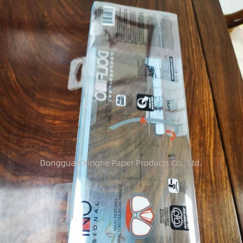 Átlátszó PET bliszter doboz PVC dobozzal, zárt műanyag csomagolás, testre szabott PET doboz, méret 12×12×30, modell 989