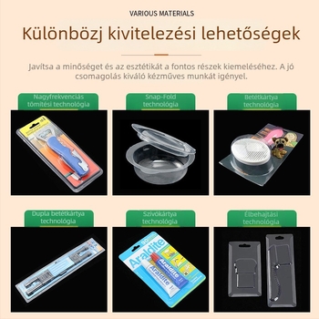 Személyre szabható, átlátszó ajándékdoboz születésnapi torták és desszertek számára PVC/PET műanyagból