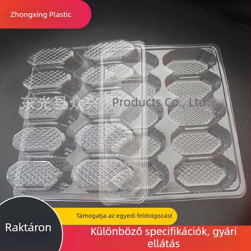 Egyedi műanyag kozmetikai csomagoló doboz flockolt PVC-vel és blister tálcával