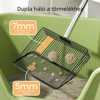 Új, fejlett, meghosszabbított macskaalom-lapát és csirkedeklagló trágyalapát farmhoz — többfunkciós hulladékgyűjtő eszköz