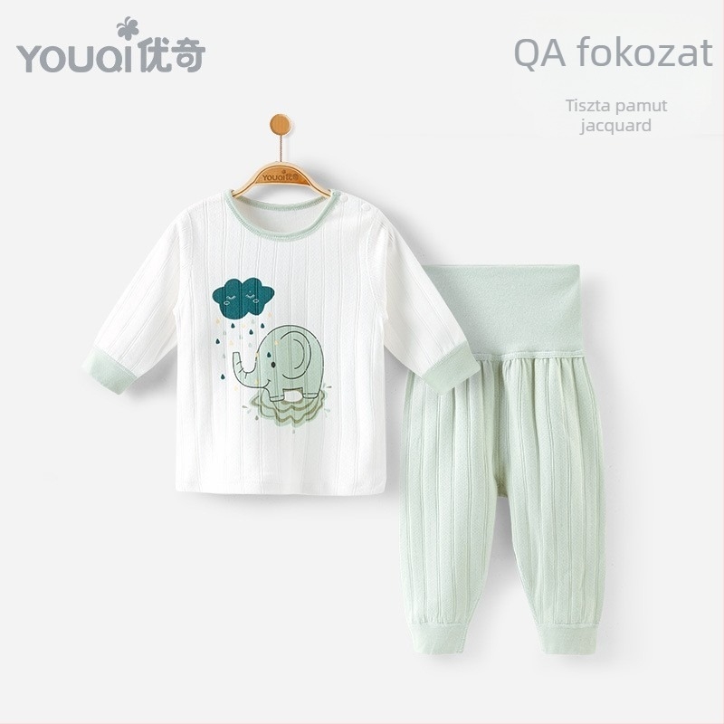 Két részes pamutos őszi babaruha – koreai stílusú, 1–3 éveseknek