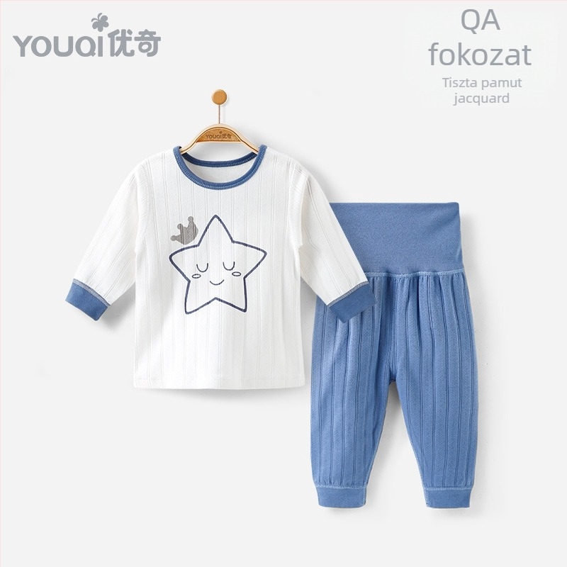 Két részes pamutos őszi babaruha – koreai stílusú, 1–3 éveseknek