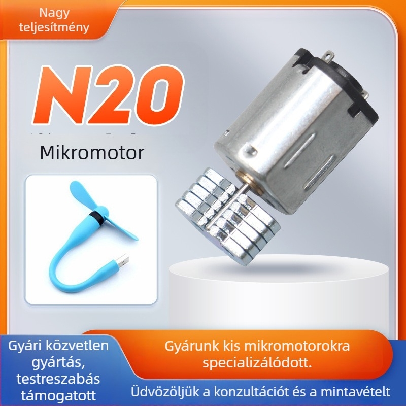 N20 mikro motor ajtózárhoz, mikro DC motor, intelligens ajtózár, elektromos zár, vibrációs motor