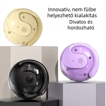 Új AI‑fordításos csontvezetéses Bluetooth fülhallgató, sportos nyitott fülhallgató, hosszú üzemidővel