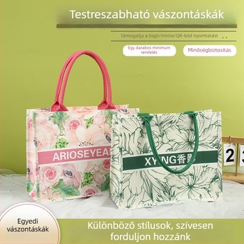 Személyre szabott vászon táska reklámcélokra logóval – környezetbarát bevásárló táska