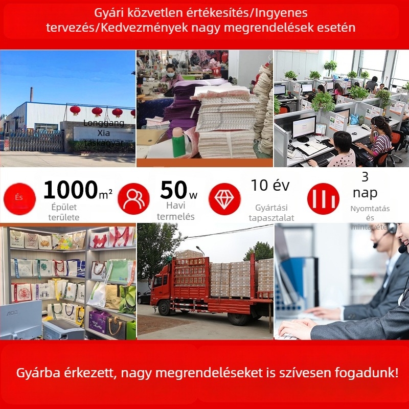 Személyre szabott vászontáska laminált szalaggal a fogantyún, nagy kapacitású promóciós öko táska