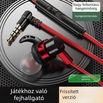 Vezetékes játékheadset, kompatibil Black Shark, Redmi K50/K40, Honor, OPPO és vivo készülékekkel, kábelre épített vezérléssel
