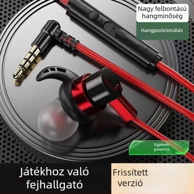 Vezetékes játékheadset, kompatibil Black Shark, Redmi K50/K40, Honor, OPPO és vivo készülékekkel, kábelre épített vezérléssel