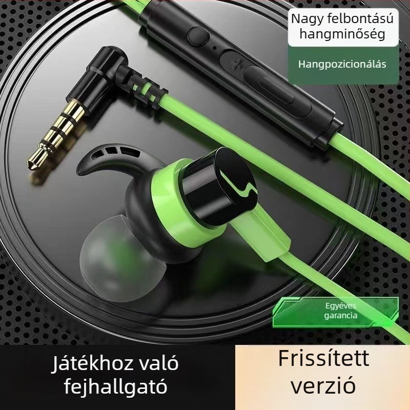 Vezetékes játékheadset, kompatibil Black Shark, Redmi K50/K40, Honor, OPPO és vivo készülékekkel, kábelre épített vezérléssel