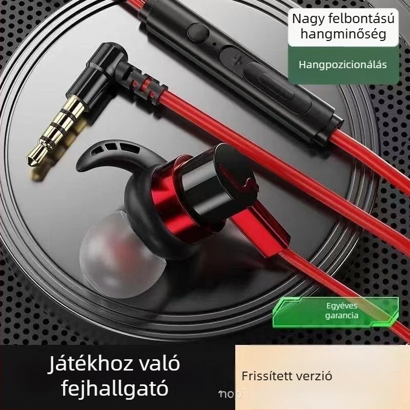 Vezetékes játékheadset, kompatibil Black Shark, Redmi K50/K40, Honor, OPPO és vivo készülékekkel, kábelre épített vezérléssel