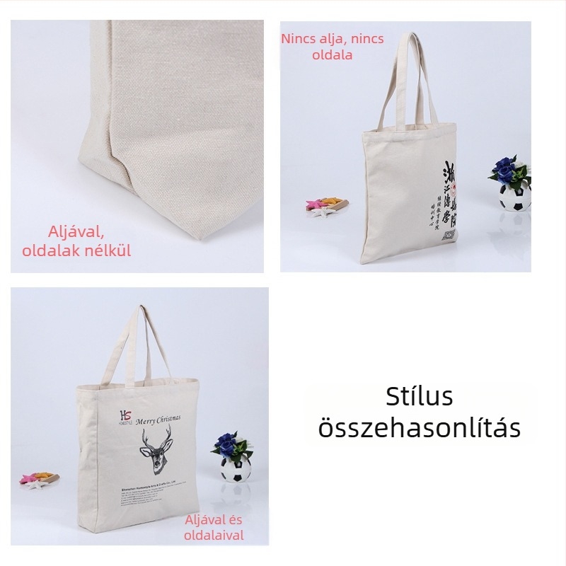 Vászon táska egyéni logóval, környezetbarát bevásárlótáska, DIY kézitáska, reklám táska, pamut táska egyedi rendelés