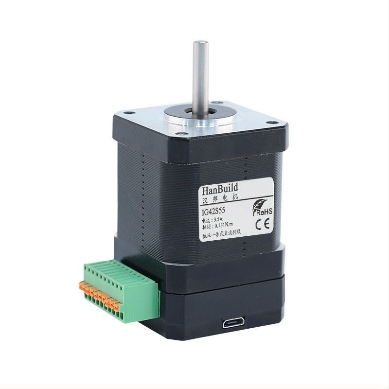 42V alacsony feszültségű integrált DC servo motor, 30W/55W/80W/110W, akár 4000 rpm, csendes működés