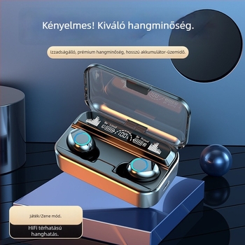 Vezeték nélküli Bluetooth fülhallgató, mini in-ear sporthoz, 5,5 mm meghajtó, Apple és Android kompatibilis