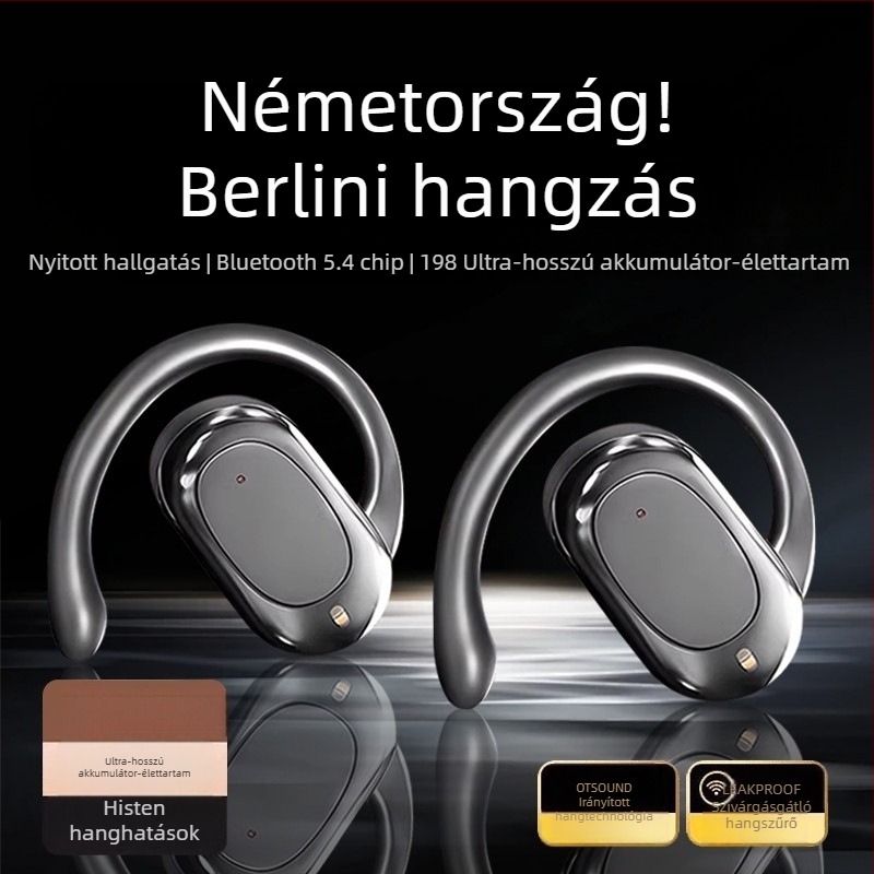 Vezeték nélküli Bluetooth fülhallgató, in-ear, sztereó hang, szilikon kivitel, akkumulátor üzemidő 4-8 óra