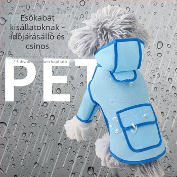 Új nyári esőkabát kutyáknak, háziállatok számára