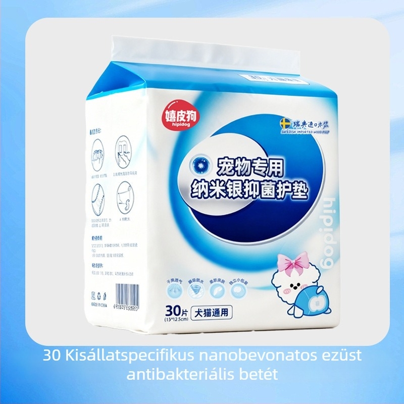 Macskák és kutyák számára – lélegző antibakteriális pelenkák és vizeletbetétek