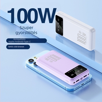 Power bank 20000mAh PD gyors töltés, kétsirányú töltés, 22.5W