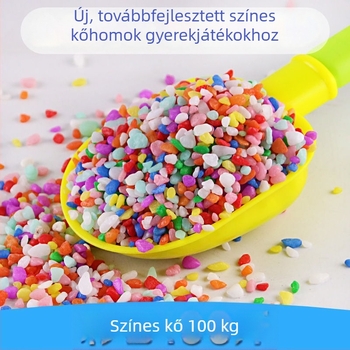 Színes köves homok játék gyerekeknek, 2–3 mm-es kövek, mosható homok