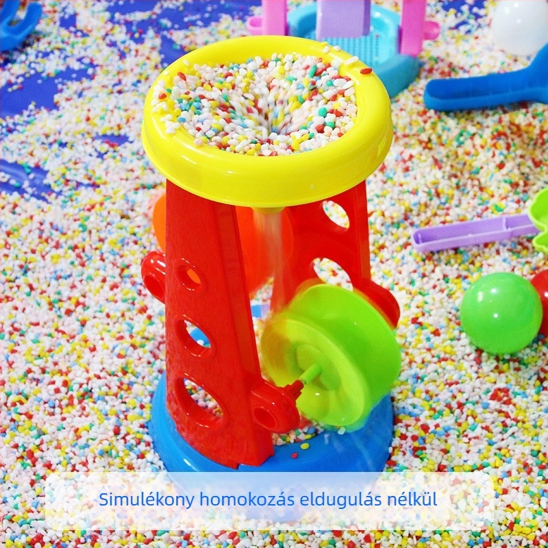 Színes köves homok játék gyerekeknek, 2–3 mm-es kövek, mosható homok