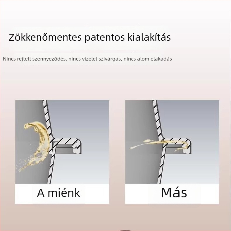 Tianyuan macska toaletta rozsdamentes acélból, nyílt kialakítású, magas oldalakkal, cseppálló, mély, félig zárt