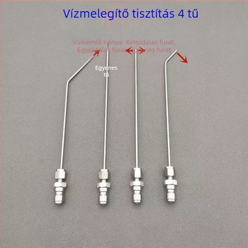 Rozsdamentes acélból készült nagy nyomású tisztító fúvóka gyorscsatlakozóval mosógéphez – sokoldalú fúvóka