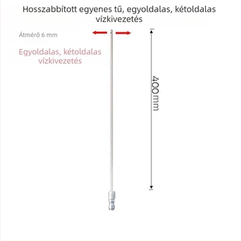 Rozsdamentes acélból készült nagy nyomású tisztító fúvóka gyorscsatlakozóval mosógéphez – sokoldalú fúvóka