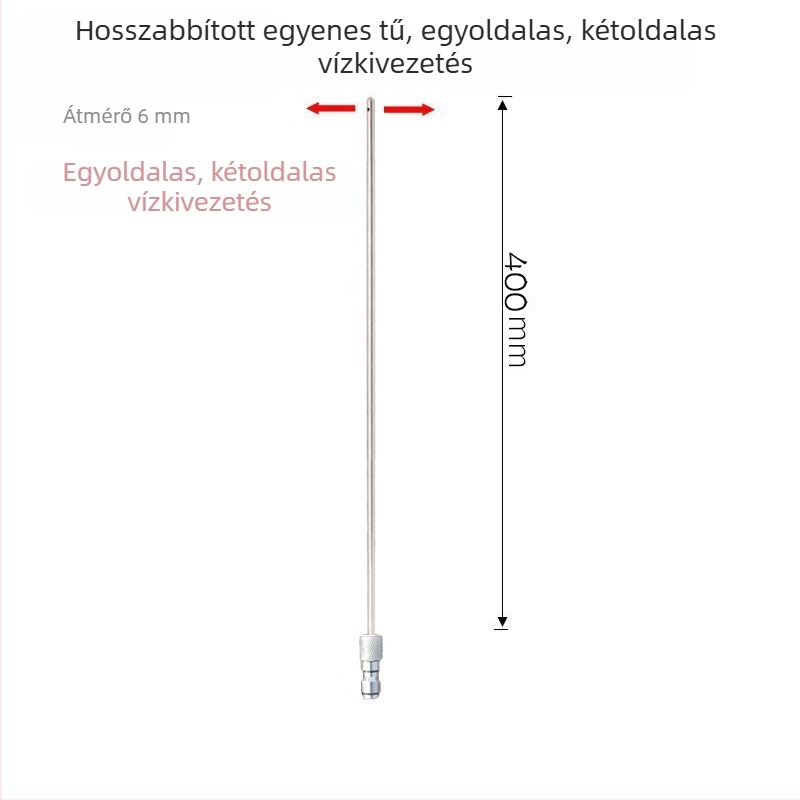 Rozsdamentes acélból készült nagy nyomású tisztító fúvóka gyorscsatlakozóval mosógéphez – sokoldalú fúvóka