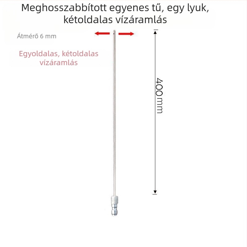 Rozsdamentes acélból készült nagy nyomású tisztító fúvóka gyorscsatlakozóval mosógéphez – sokoldalú fúvóka