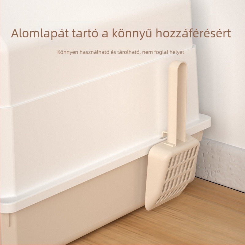 Extra nagy, teljesen zárt macskaalomtálca