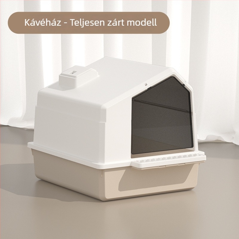 Extra nagy, teljesen zárt macskaalomtálca