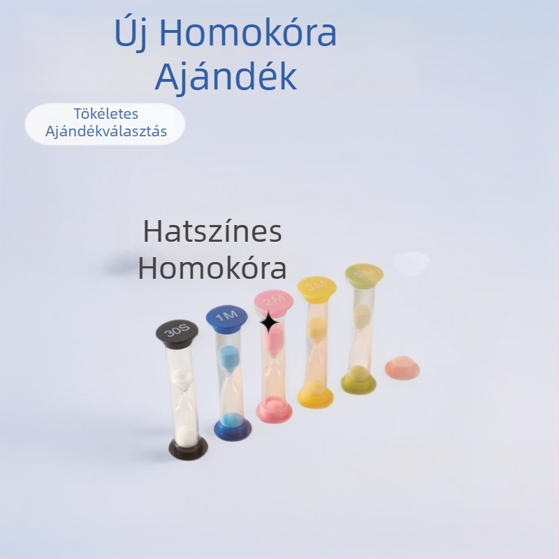 Üvegből készült homokóra — ajándék reklámozáshoz, modern minimalista stílusban