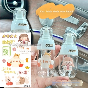Dundun-stílusú lotionos üveg pumpával – üres kozmetikai üveg (30ml/60ml/100ml)