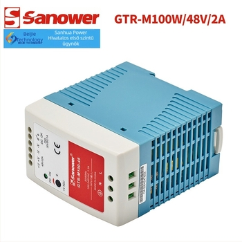 MDR/GTR-M100W 48V 2A egyfázisú műanyag házú sínre szerelhető kapcsolóüzemű tápegység alacsony feszültségű konverzióhoz
