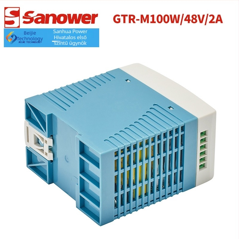 MDR/GTR-M100W 48V 2A egyfázisú műanyag házú sínre szerelhető kapcsolóüzemű tápegység alacsony feszültségű konverzióhoz