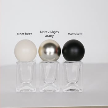 10 ml üvegparfümös üveg snap-fedéllel, új dizájn, folyamatos permetezés, színes gömb